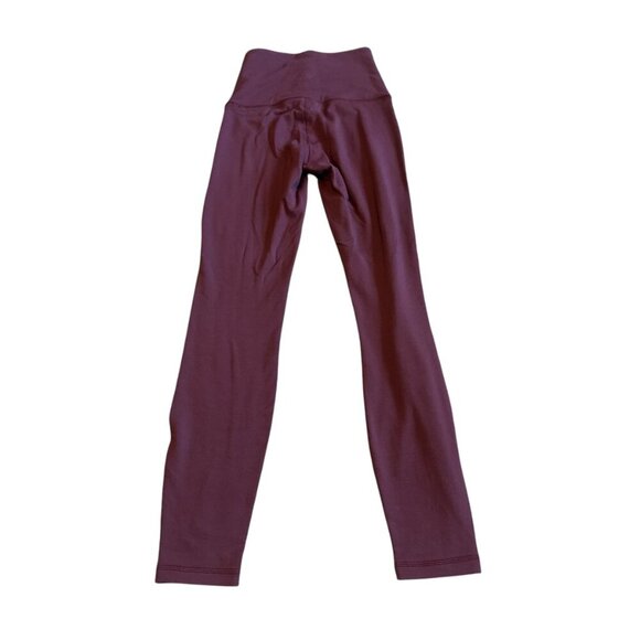 Lululemon Wunder Lounge Super High-Rise Tight 28" Red Merlot Leggings Size 2 - Picture 6 of 13
